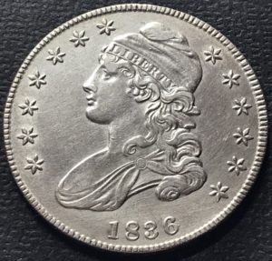 capped bust half dollar coin