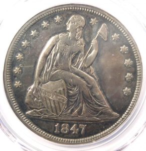 seated liberty dollar coin