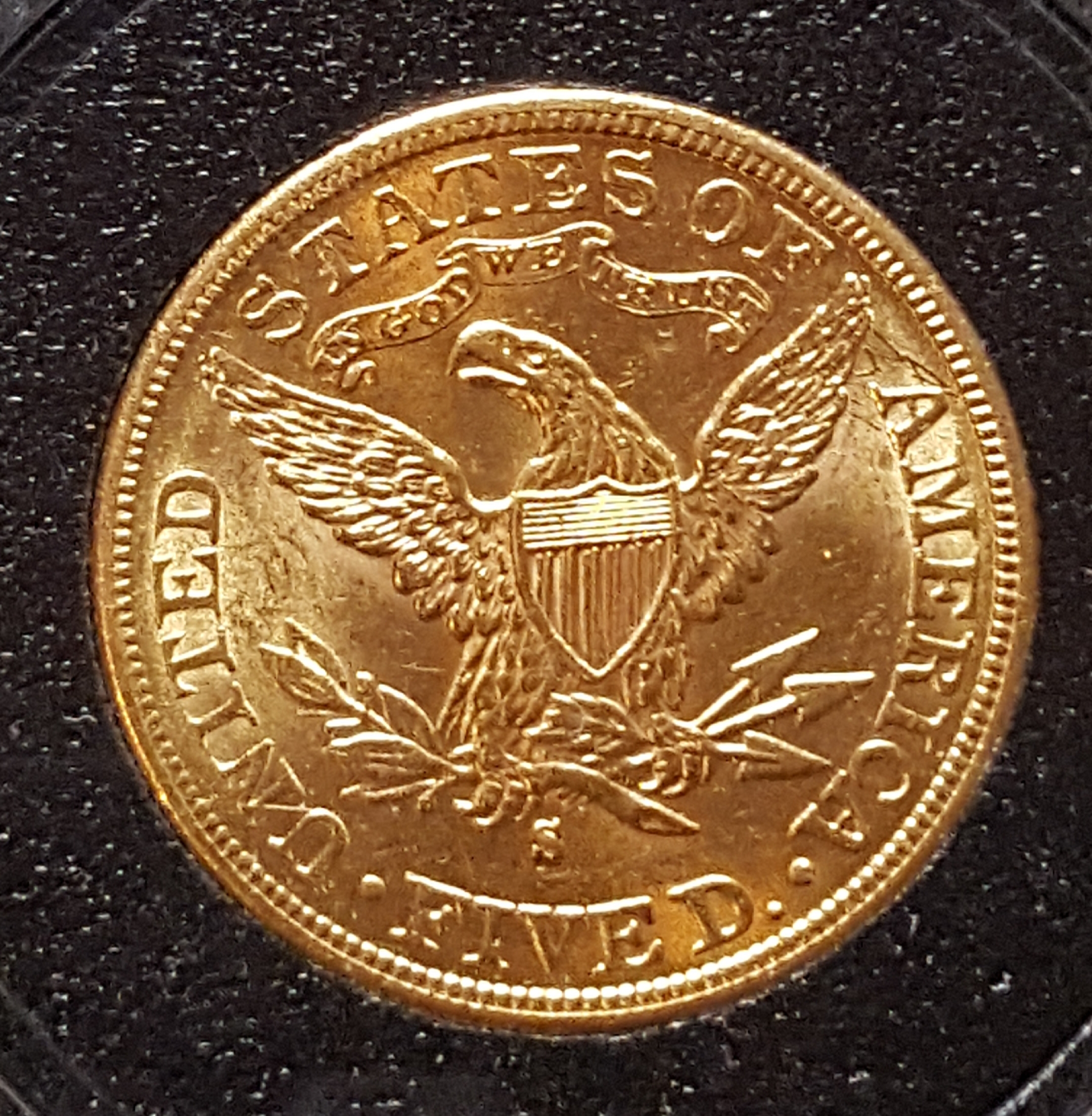 1885-S $5 Liberty Gold Half Eagle Reverse - Wilmington Coins - Sell